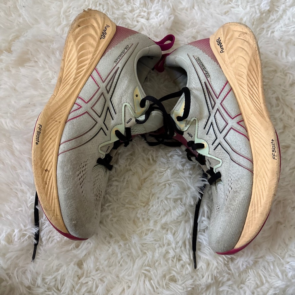 ASICS Gel-Cumulus 25 Running Shoes Womens 10 Desert Sage Pink 1012B441